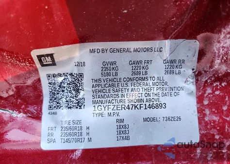 2019 Cadillac Xt4 Sport from USA, damaged, VIN 1GYFZER47KF146893